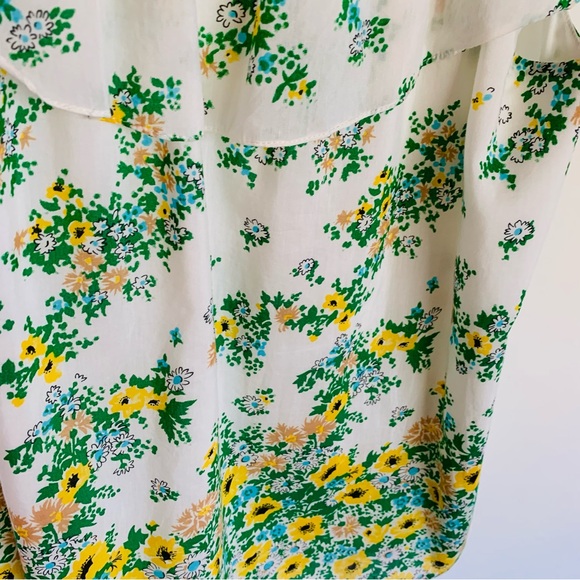 Vintage Tibi Floral Silk Blouse Cottagecore - Picture 2 of 5